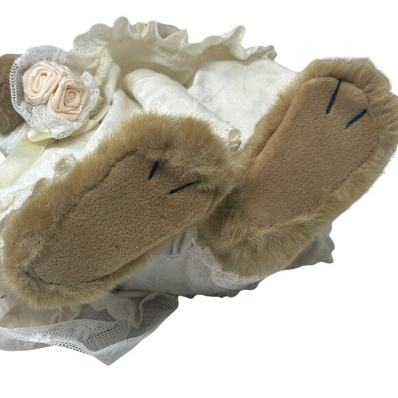 Dakin Victoria Rose Holly Pond Hill Bride Rabbit Bunny Plush Bridal Gown 12" - Picture 11 of 16